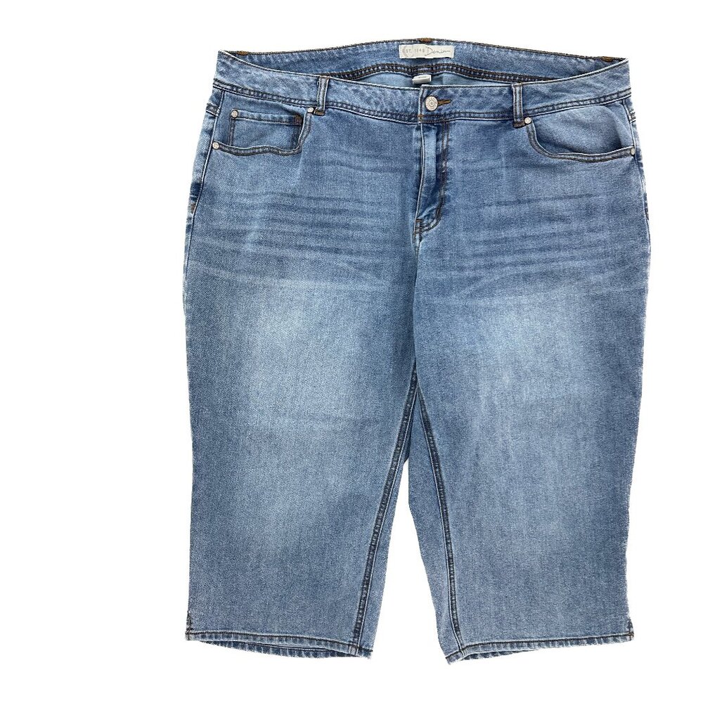 Cato Hi‎ Rise Crop Women's size 20W Medium Wash Blue Denim jeans